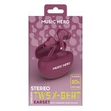 MUSIC HERO X-BEAT True Wireless In-Ear Hodetelefoner - Lilla