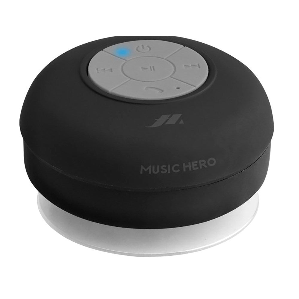 Music Hero Bluetooth-Høyttaler med Sugekopp - Svart