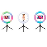 SBS Flerfarget LED Tripod Ring Light - Svart