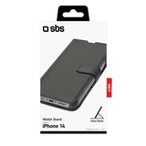 iPhone 14 / 13 SBS Wallet Stand Deksel - Svart