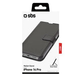 iPhone 14 Pro SBS Wallet Stand Deksel - Svart