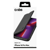 iPhone 14 Pro Max SBS Wallet Lite Deksel - Svart