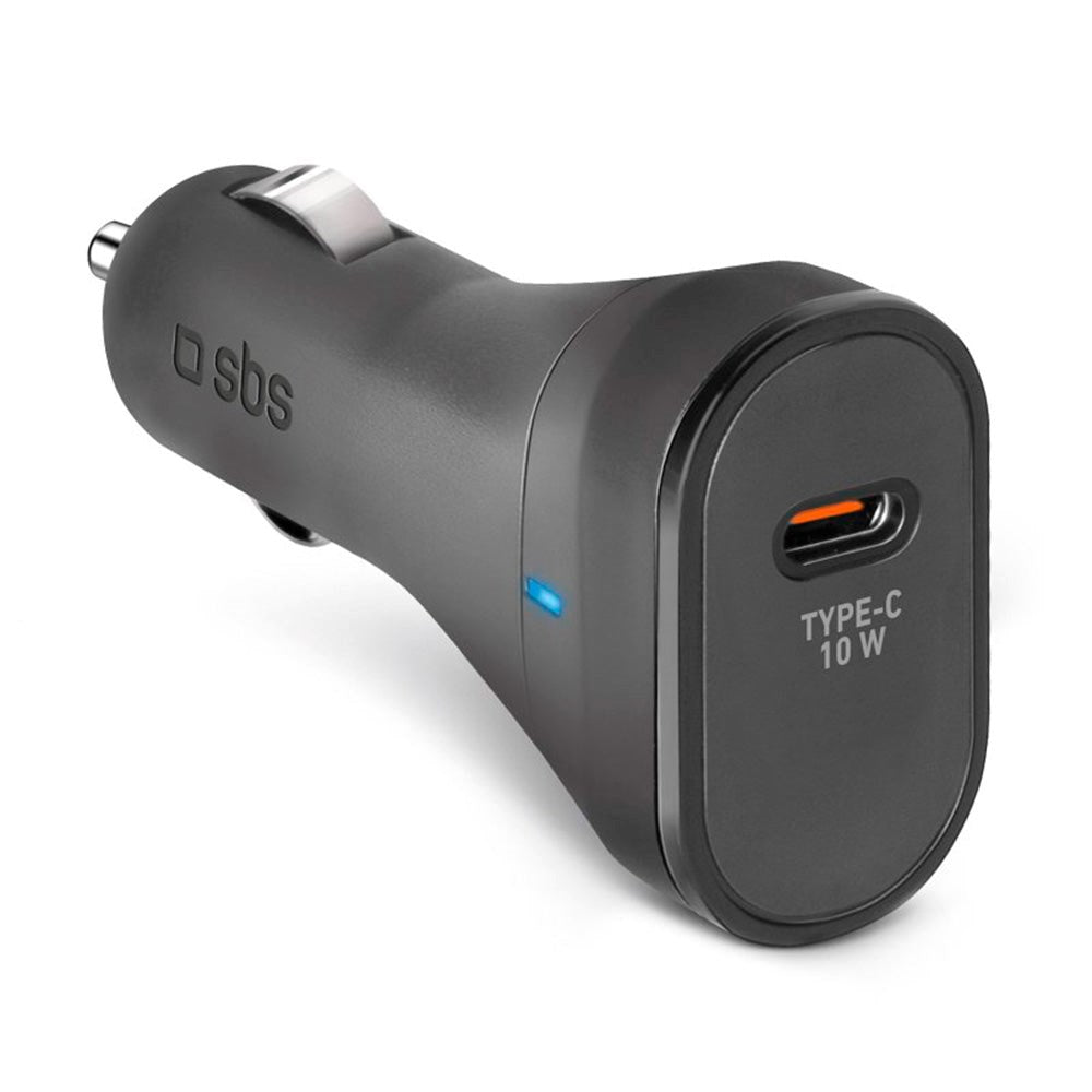 SBS 10W Billader med USB-C - Svart