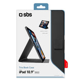 SBS iPad 10.9" (2022) Book Pro Case - Svart