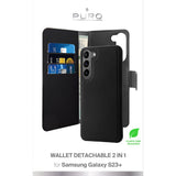 Samsung Galaxy S23+ (Plus) Puro Wallet Detachable 2-In-1 Deksel - Svart