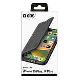 iPhone 15 Plus SBS Wallet Lite Deksel - Svart