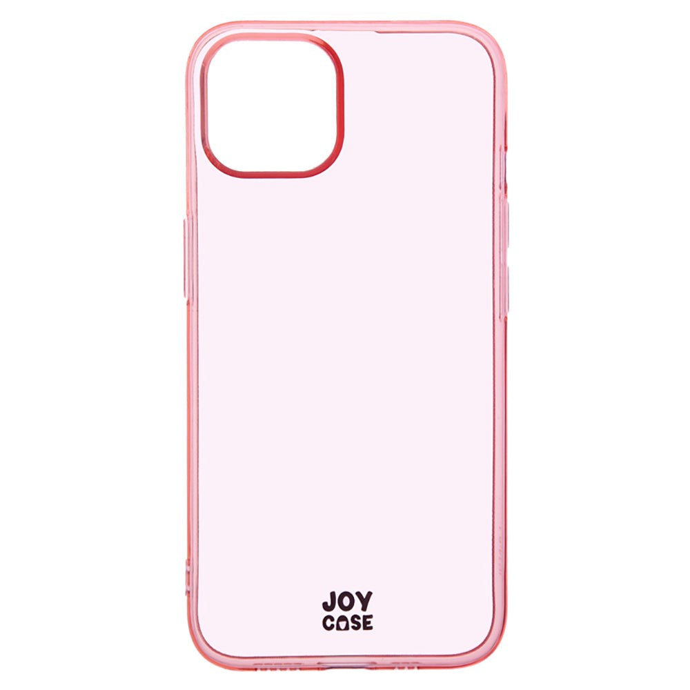 iPhone 14 / 13 Joy Case Fleksibelt Plast Deksel - Gjennomsiktig / Rosa