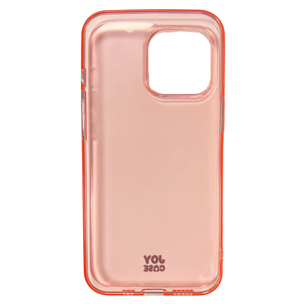 iPhone 13 Pro Joy Case Fleksibelt Plast Deksel - Gjennomsiktig / Pink