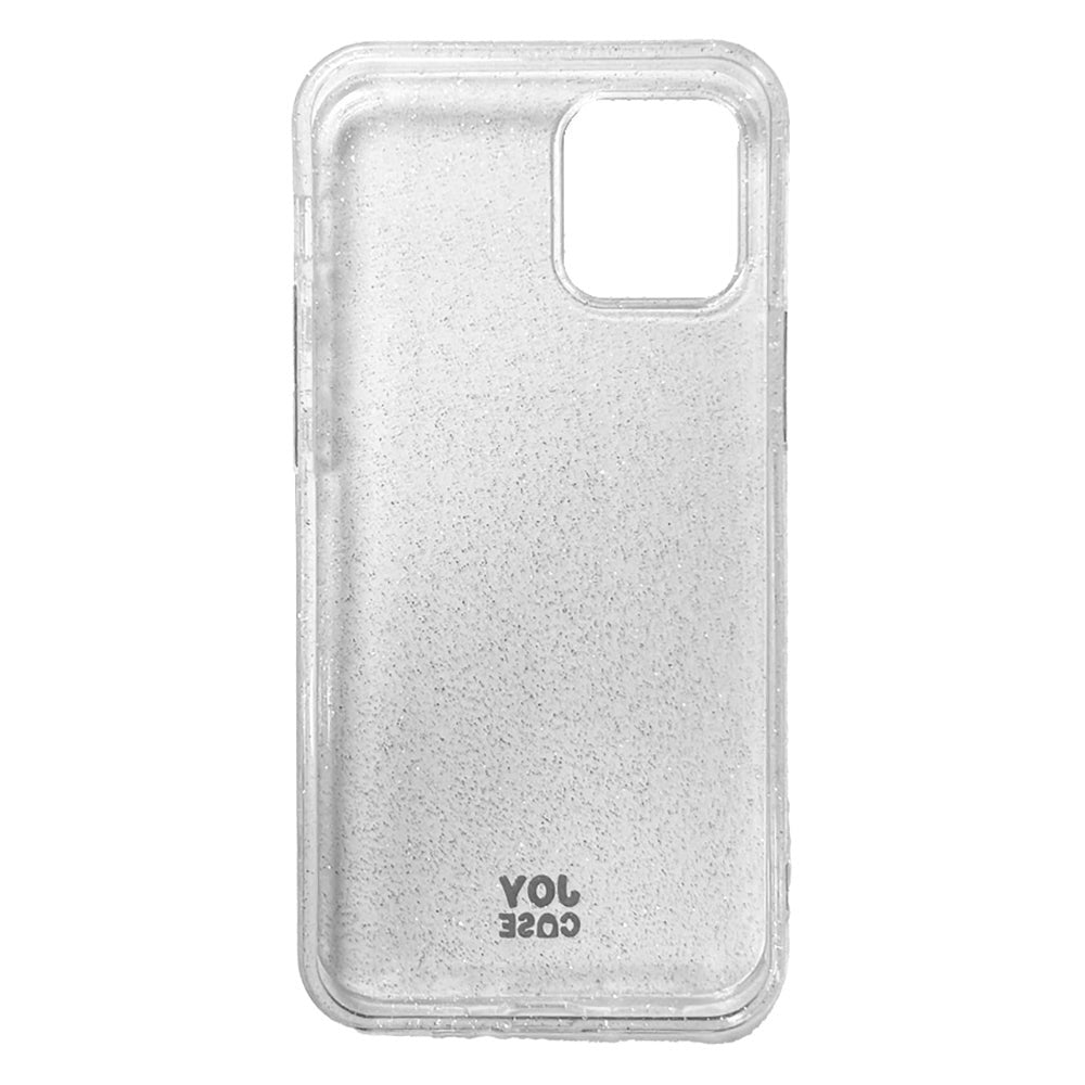 iPhone 12 Mini Joy Case Fleksibelt Plast Deksel med Glimmer - Gjennomsiktig / Sølv