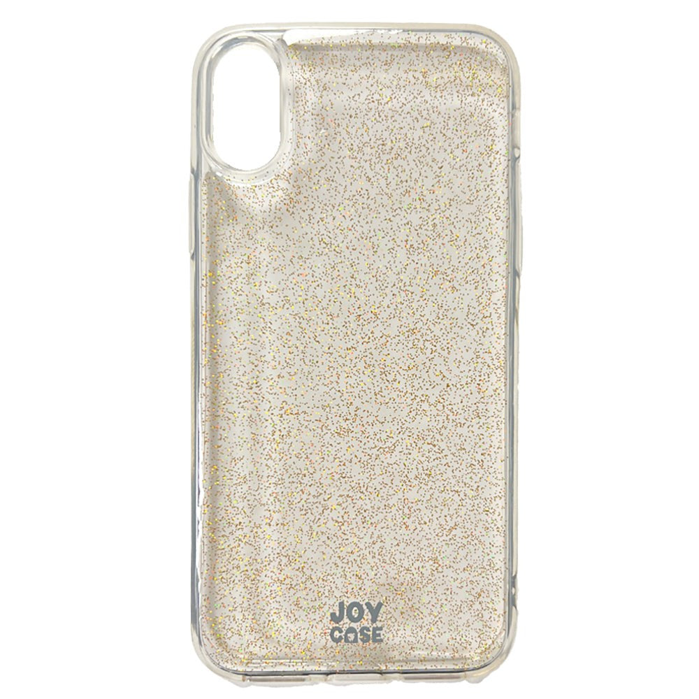 iPhone X / Xs Joy Deksel Hybrid Glitter Deksel - Gjennomsiktig / Gull