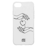 iPhone SE (2022 / 2020) / 8 / 7 Joy Case Fleksibelt Plast Deksel m. Trykk - Hjerte