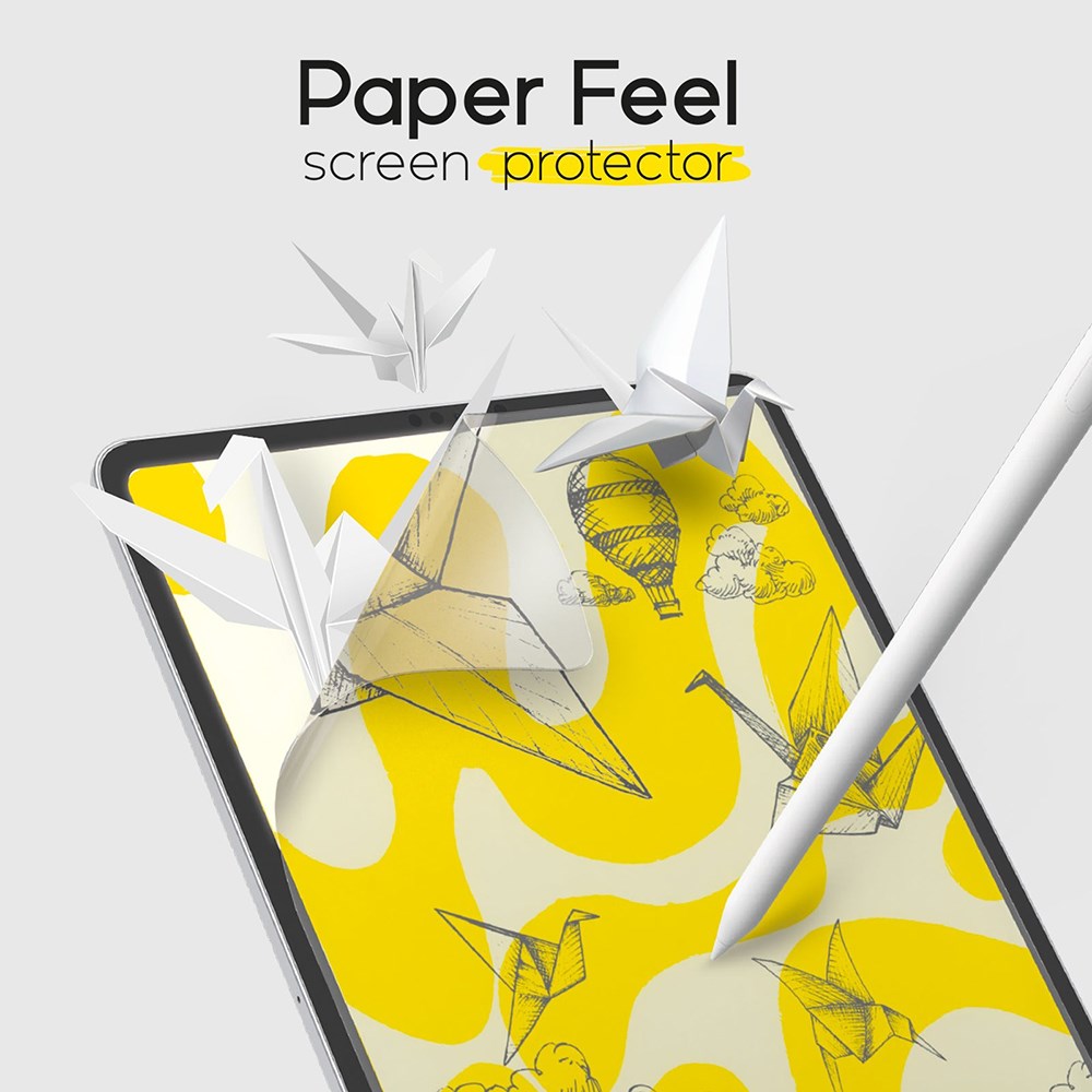 Doodroo iPad Pro 12.9" (2017 / 2015) Paper Feel Beskyttelsesfilm - 2 stk. - Gjennomsiktig