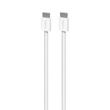 Puro Flettet USB-C Kabel – 1.5m, 60W og 480Mbps Dataoverføring - Hvit