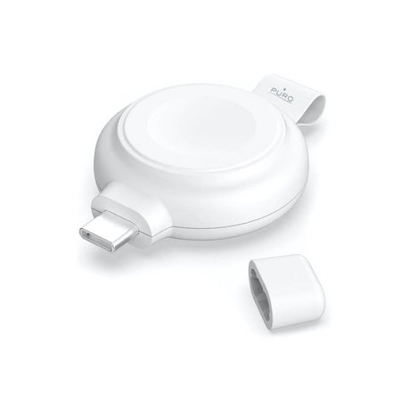 Puro Power Go Mini Trådløs Lader for Apple Watch & AirPods Pro - USB-C - Hvit