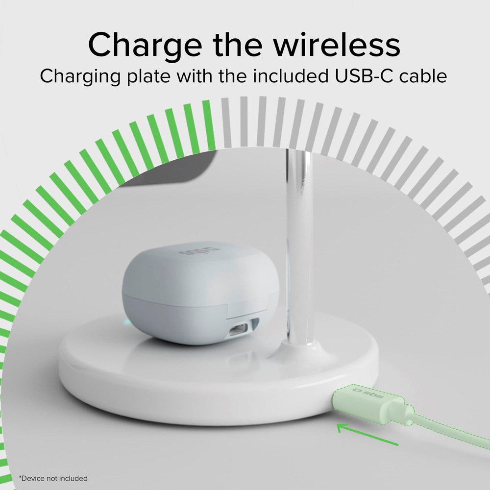 SBS Qi2 2-i-1 Magnetisk Trådløs Lader - MagSafe Kompatibel - Hvit