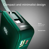 SBS - 20W LCD PowerBank m. 1x USB-A & 1x USB-C - 10.000 mAh - Grønn