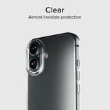 iPhone 16 SBS Skinny Deksel - Gjennomsiktig