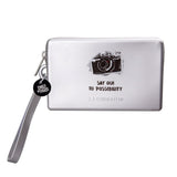 Case&Me - Emily in Paris Silikon Veske - Silver Camera