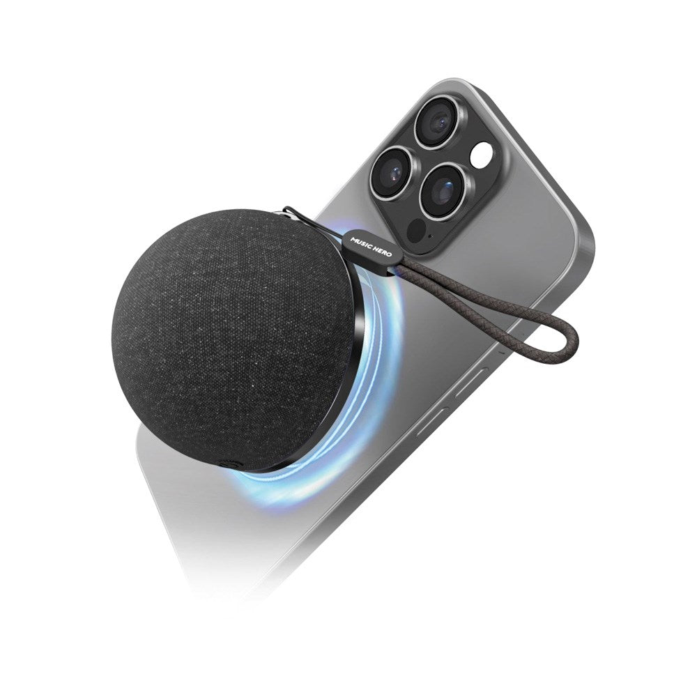 MUSIC HERO Trådløs Høyttaler - MagSafe Kompatibel - Svart