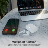 SBS Air Space True Wireless In-Ear Hodetelefoner med Active Noise Cancelling - Hvit