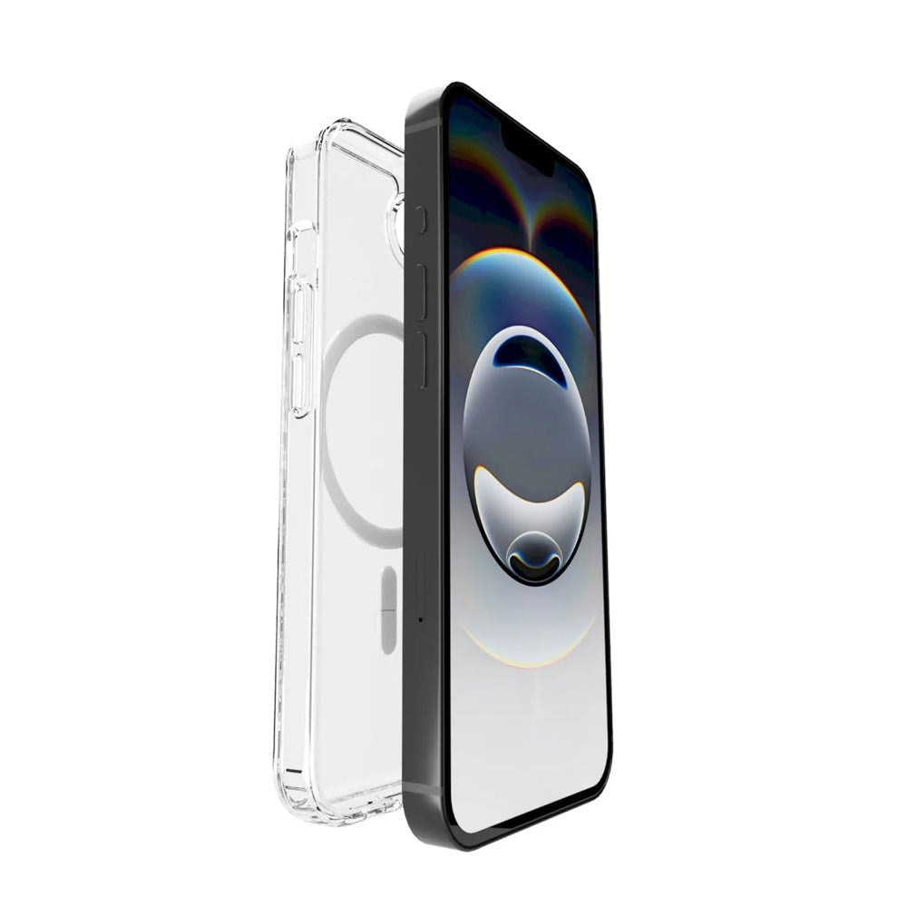 iPhone 17e / 16e PURO LITE MAG Hybrid Deksel - MagSafe Kompatibel - Gjennomsiktig / Hvit