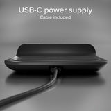 SBS 15W 2-i-1 Trådløs Lader m. Vekkerklokke - Svart