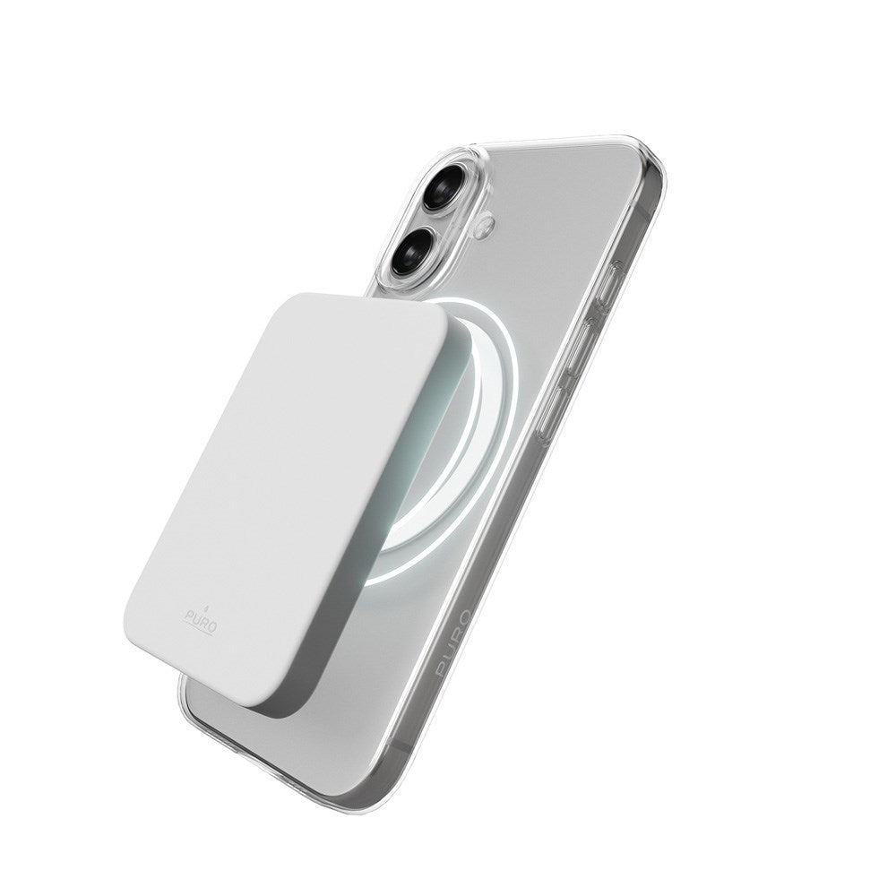 iPhone 17 PURO LITE MAG Hybrid Deksel - MagSafe Kompatibel - Gjennomsiktig / Hvit