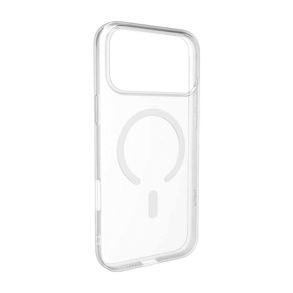 iPhone 17 Pro PURO LITE MAG Hybrid Deksel - MagSafe Kompatibel - Gjennomsiktig / Hvit