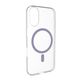 iPhone 17 PURO LITE MAG Hybrid Deksel - MagSafe Kompatibel - Gjennomsiktig / Lilla