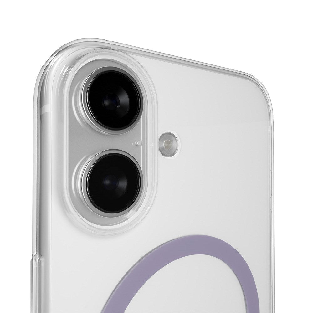 iPhone 17 PURO LITE MAG Hybrid Deksel - MagSafe Kompatibel - Gjennomsiktig / Lilla