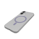 iPhone 17 PURO LITE MAG Hybrid Deksel - MagSafe Kompatibel - Gjennomsiktig / Lilla