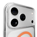 iPhone 17 Pro PURO LITE MAG Hybrid Deksel - MagSafe Kompatibel - Gjennomsiktig / Oransje