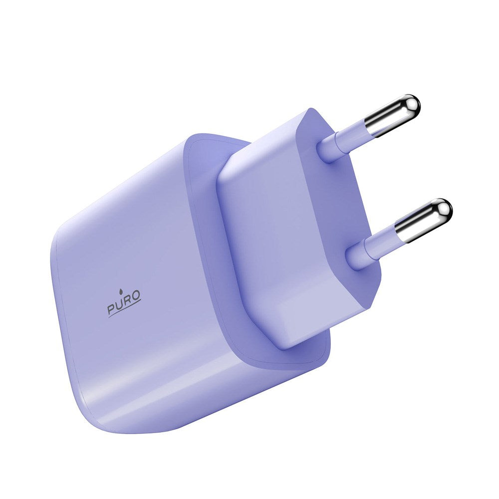 Puro Pro Lite Vegglader 30W med 1 x USB-C & Power Delivery - Lilla