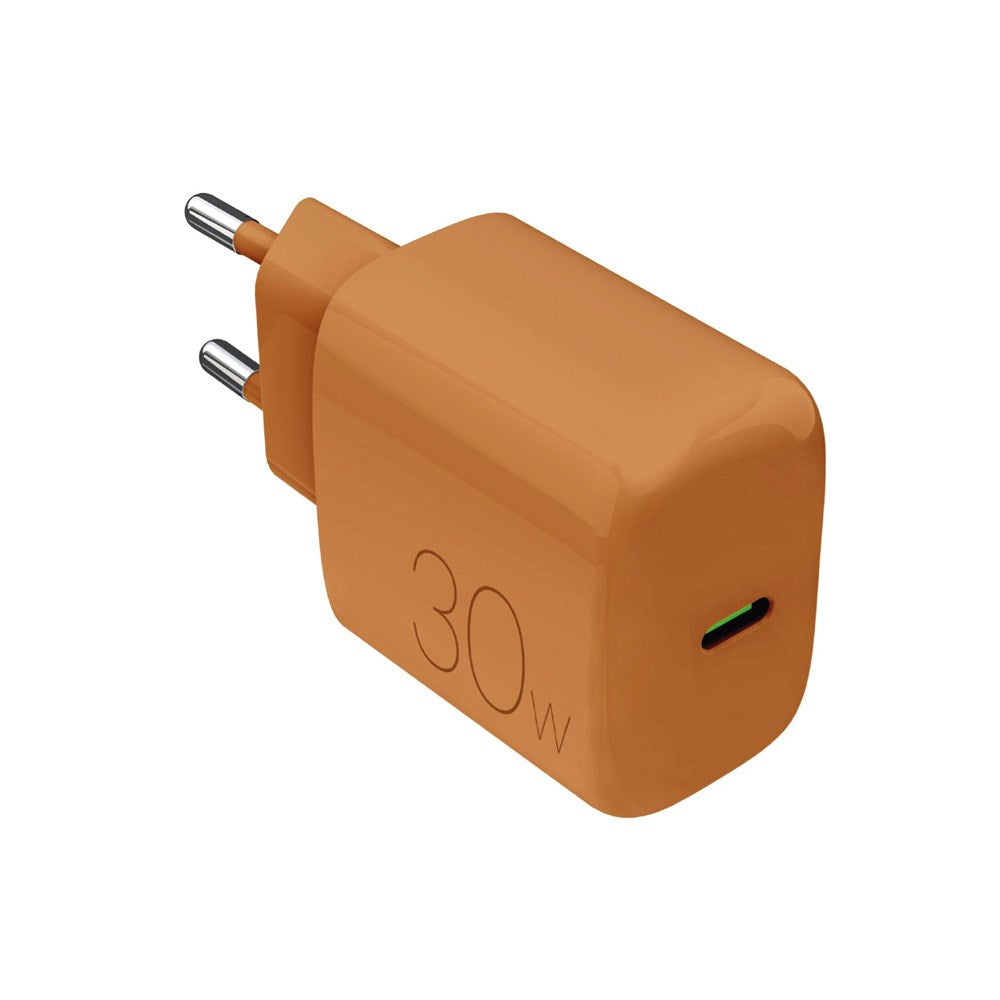 Puro Pro Lite Vegglader 30W med 1 x USB-C & Power Delivery - Oransje