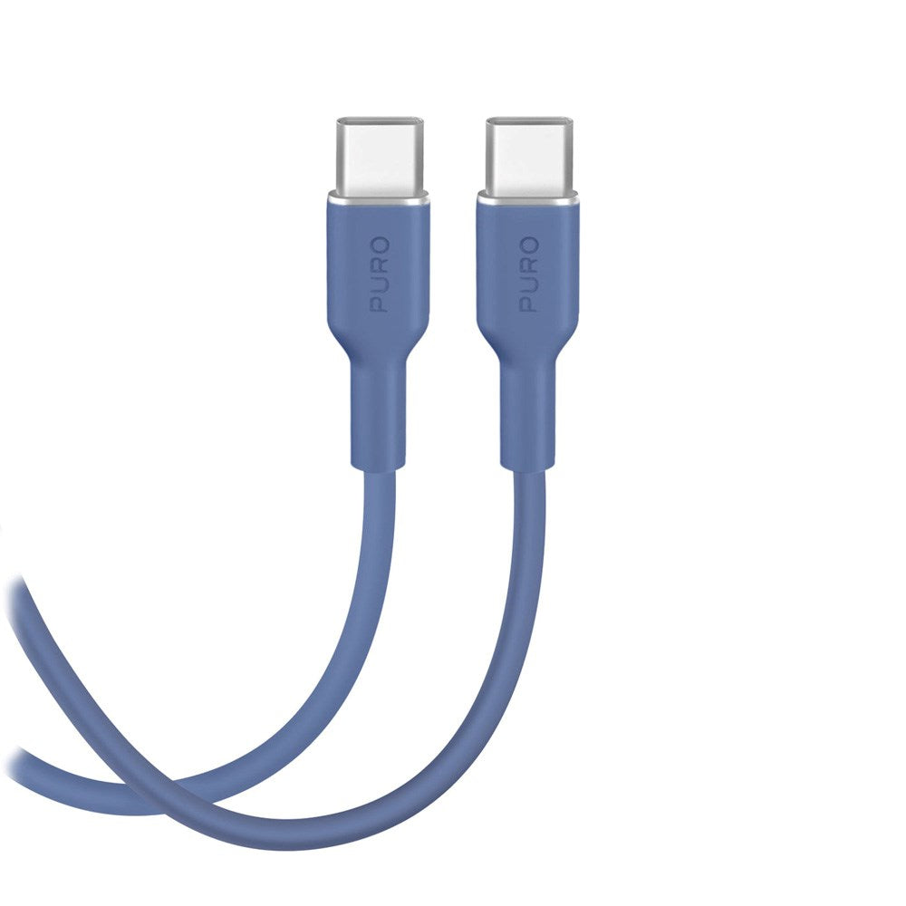 Puro ICON USB-C til USB-C-Kabel med 25W – 1,5m – Blå