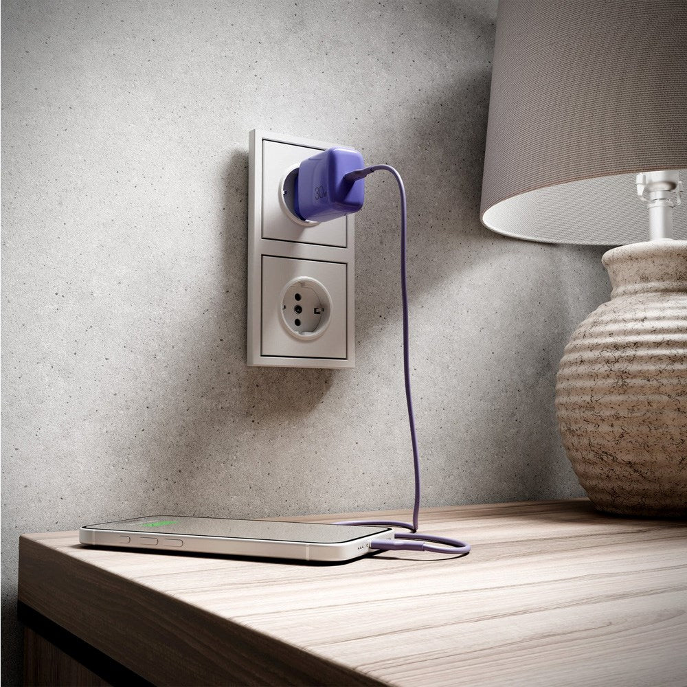 Puro ICON USB-C til USB-C-Kabel med 25W – 1,5m – Lilla