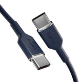 Puro ICON USB-C til USB-C-Kabel med 25W – 1,5m – Mørk Blå