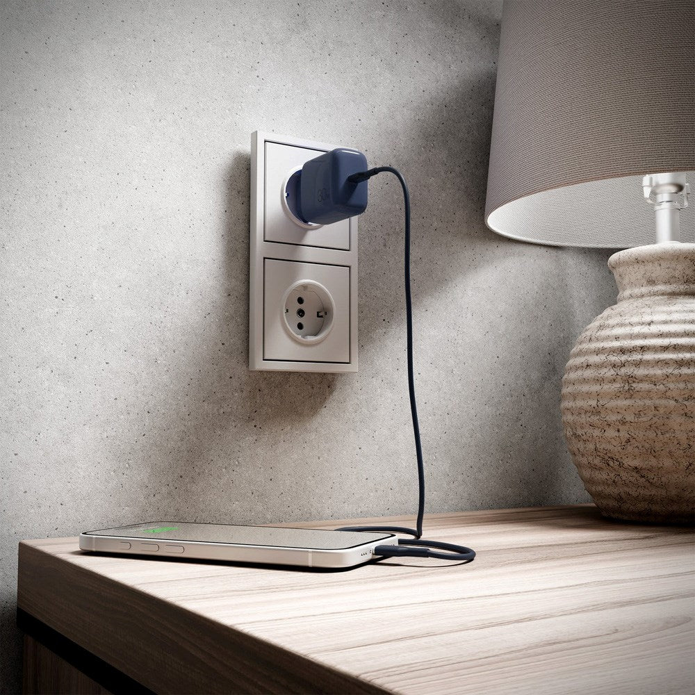 Puro ICON USB-C til USB-C-Kabel med 25W – 1,5m – Mørk Blå