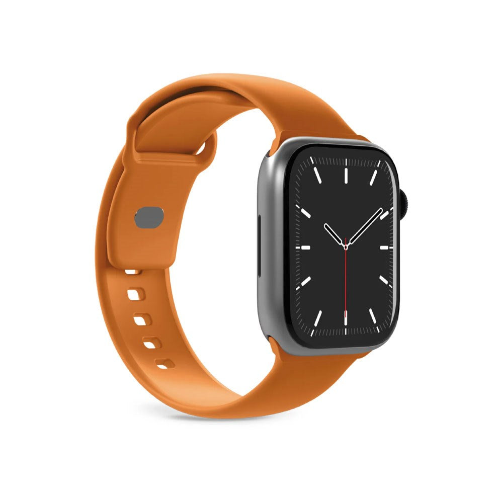 Apple Watch (42/44/SE/45/46/49mm) Puro ICON Silikon Klokkerem - Desert Sun