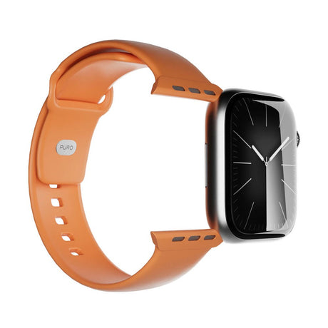 Apple Watch (42/44/SE/45/46/49mm) Puro ICON Silikon Klokkerem - Desert Sun
