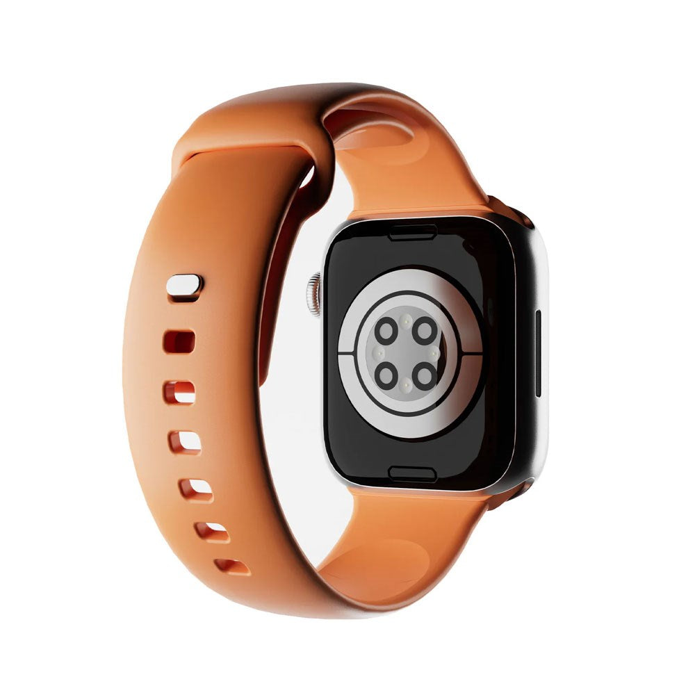 Apple Watch (42/44/SE/45/46/49mm) Puro ICON Silikon Klokkerem - Desert Sun