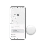 Puro Find Me Mini Dual Smart Tracker - Apple Find My & Android Find Hub - Hvit