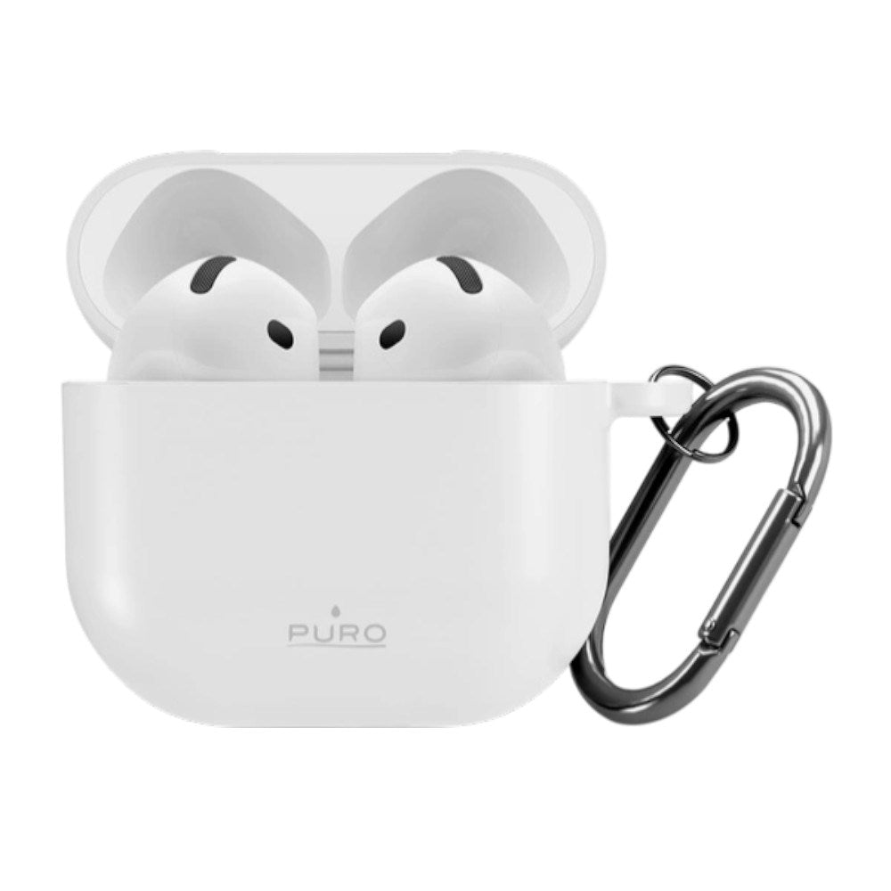 Apple AirPods (4. Gen.) PURO ICON Silikone Deksel - Hvit