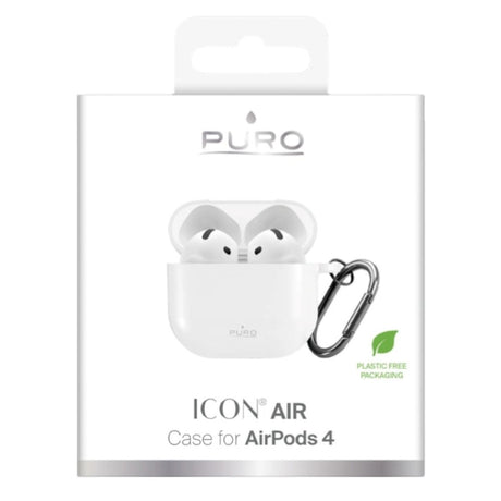 Apple AirPods (4. Gen.) PURO ICON Silikone Deksel - Hvit
