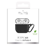 Apple AirPods (4. Gen.) PURO ICON Silikone Deksel - Svart