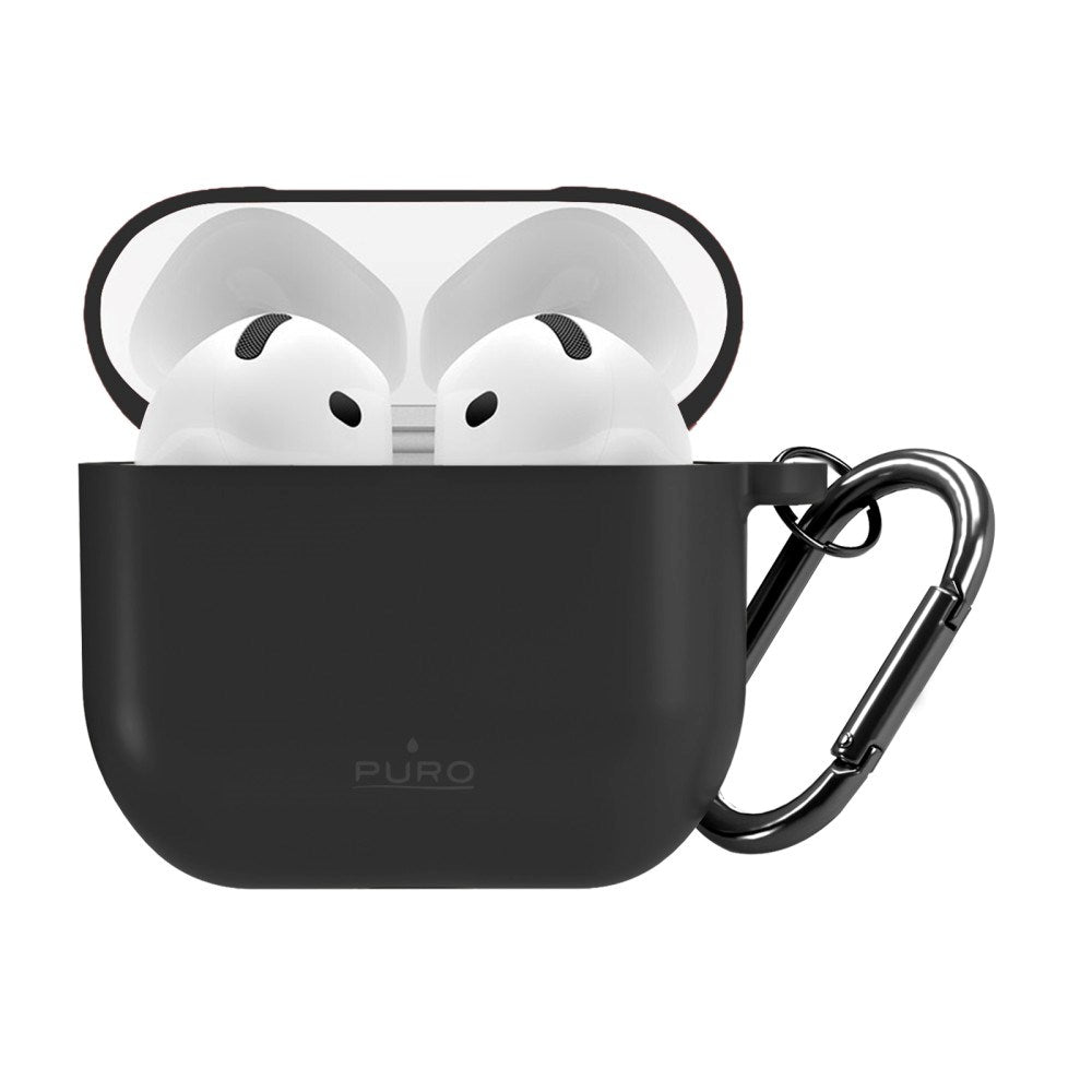 Apple AirPods (4. Gen.) PURO ICON Silikone Deksel - Svart
