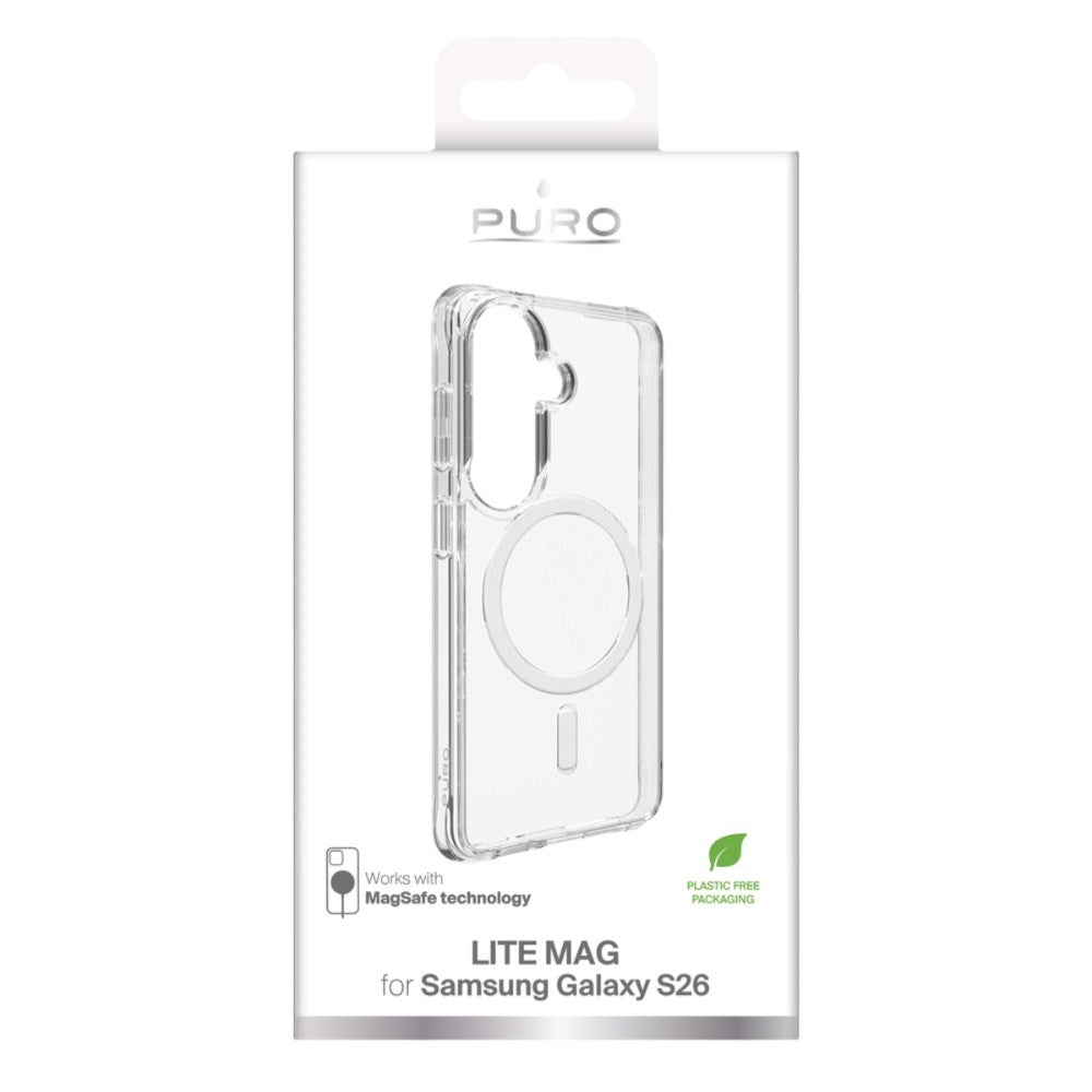 Samsung Galaxy S26 PURO LITE MAG Hybrid Deksel - MagSafe Kompatibel - Gjennomsiktig