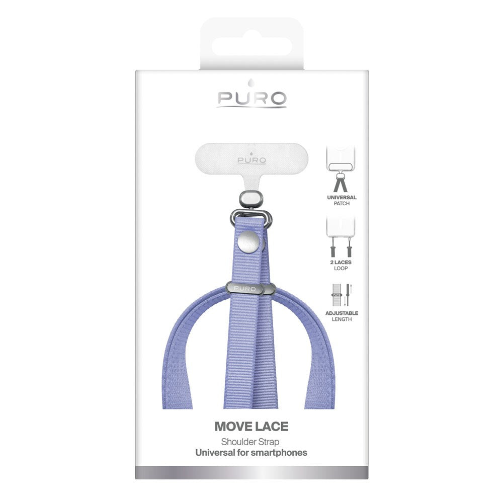 Puro Move Lace Mobile-Stropp med Innsatsplate – Lilla – INCOVER.NO