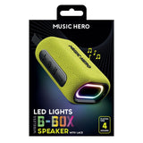 MUSIC HERO Trådløs Bluetooth Høyttaler 10W - Gul