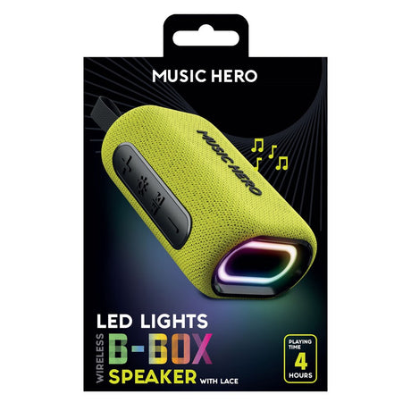 MUSIC HERO Trådløs Bluetooth Høyttaler 10W - Gul
